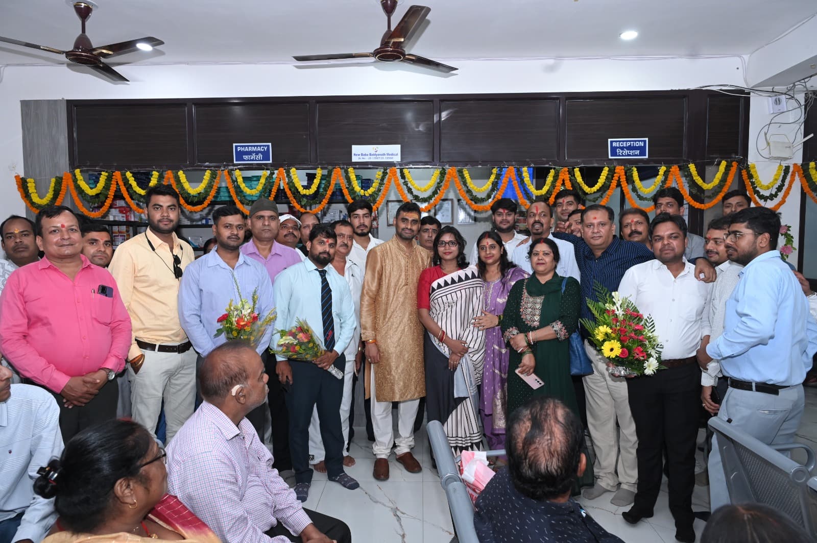 Clinic inauguration with team